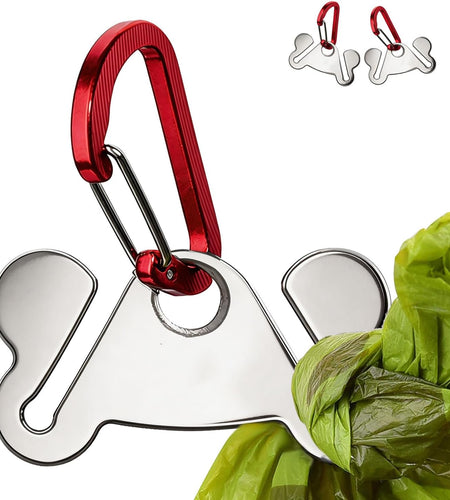 2PCS Dog Poop Bag Holder, Waste Bag Holder, Dog Poop Bag Carrier, Hand Free Holder