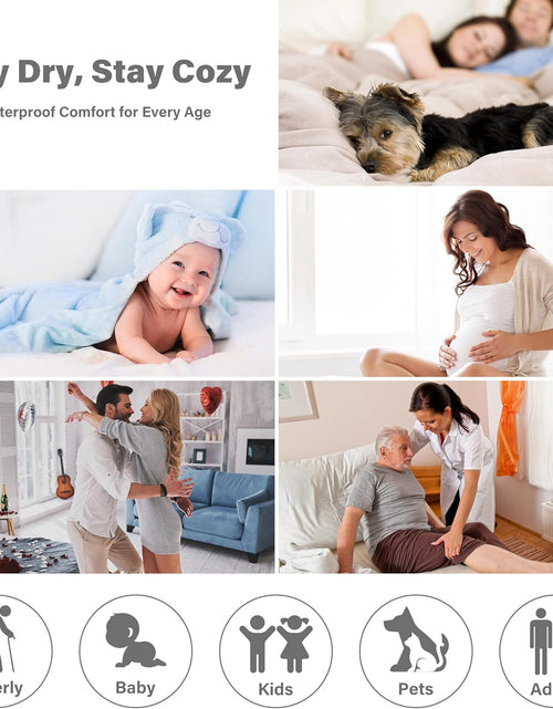 Load image into Gallery viewer, Waterproof Liquid Pee Proof Fleece Sherpa Blanket for Bed Couch Sofa, Protector Cover for Baby, Cozy Lining Throws for Camping Boating
