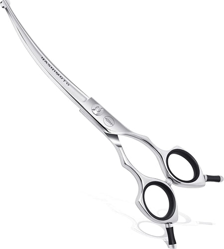 Curved Scissors for Dog Grooming,6.5 Inches,Safety round Tip Design. (Ball-Tip)