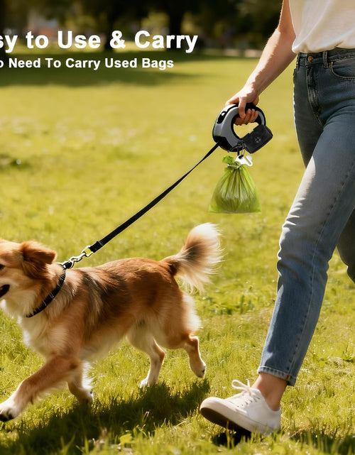 Load image into Gallery viewer, 2 Pack Dog Poop Bag Holder for Leash Attachment - Waste Bag Dispenser for Leash - Fits Any Dog Leash - Portable Set with 1 Hand Free Holder Metal Carrier - Black&amp;Purple
