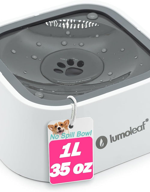 Load image into Gallery viewer, Dog Water Bowl, Dog Bowl No-Spill Pet Water Bowl 35Oz, Slow Water Feeder Dog Bowl, Vehicle Carried Dog Water Bowl for Dogs/Cats/Pets
