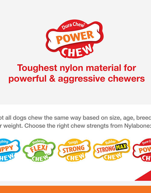 Load image into Gallery viewer, Double Bone Power Chew Toy for Dogs, Dog Toys for Aggressive Chewers, Bacon Flavor, X-Large - 50+ Lbs, 1 Count
